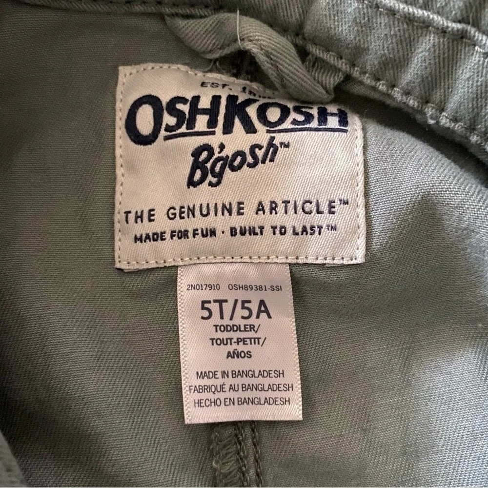 OSH KOSH BGOSH-GREEN JACKET-SIZE 5